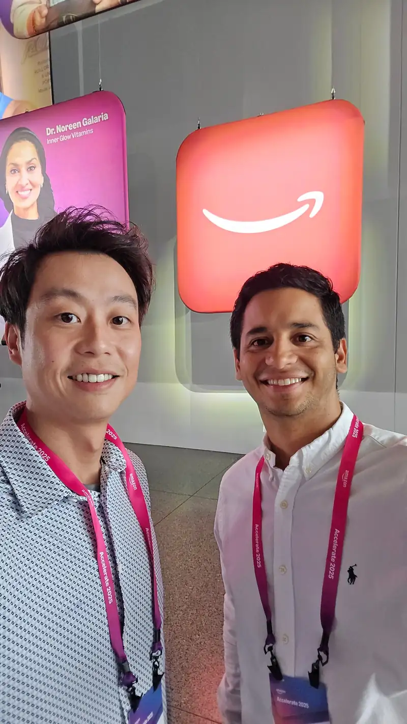Ken with his business partner at an industry event
